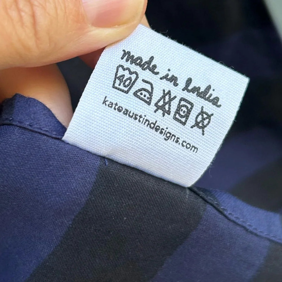 Kate Austin Cotton Striped Scarf, size 60” x 15” - Picture 8 of 8